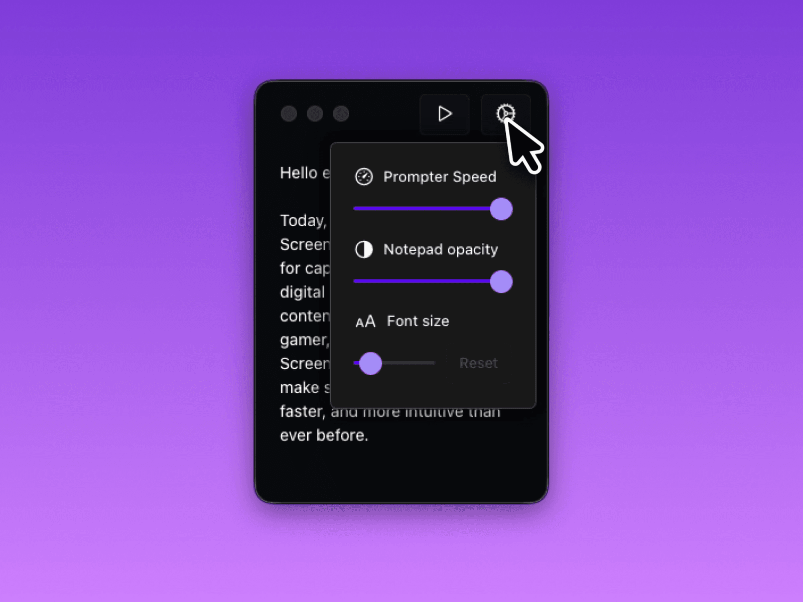 演讲者备注设置